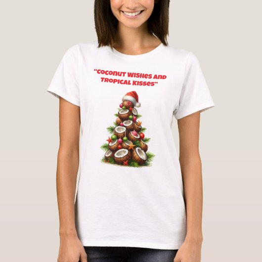 T-Shirt-Tropical Christmas Family T Shirts Tシャツ (正面)