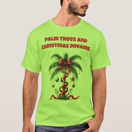 T-Shirt-Tropical Christmas Family T-Shirts Tシャツ (正面)