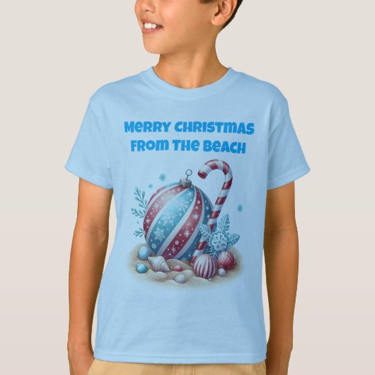 T-Shirt-Tropical Christmas Family T Shirts Tシャツ (正面)