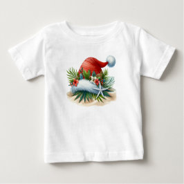 T-Shirt-Tropical Christmas Famiy TShirt ベビーTシャツ