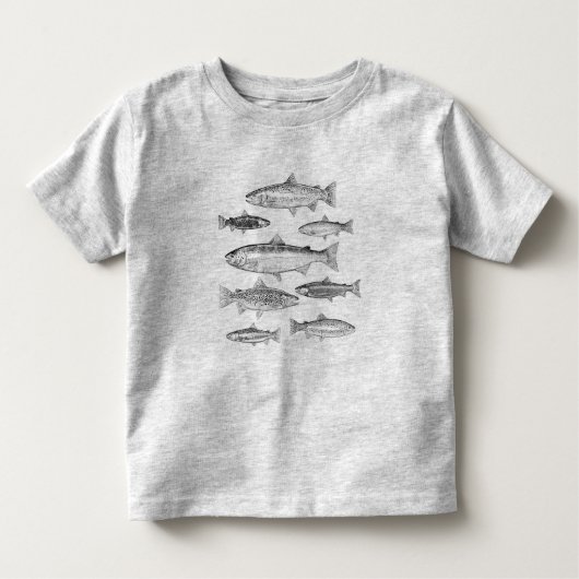 T-shirt Truites pour jeunes enfants トドラーTシャツ (正面)