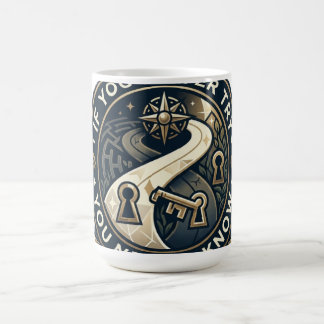 T-Shirt Try to Know: Vintage Golden Badge Design コーヒーマグカップ