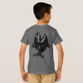 T-shirt Two scary fish, tattoo style, personalized Tシャツ (裏面フル)