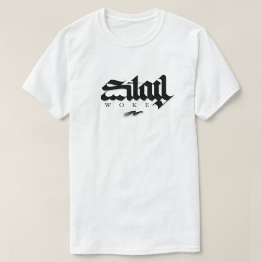 T-shirt unisex stay woke tシャツ (デザイン正面)