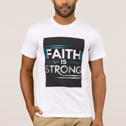 T-shirt Unisexe - « FAITH IS STRONG » Tシャツ (正面)