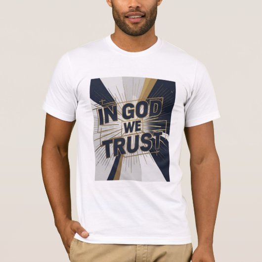 T-shirt Unisexe - « IN GOD WE TRUST »  Tシャツ (正面)