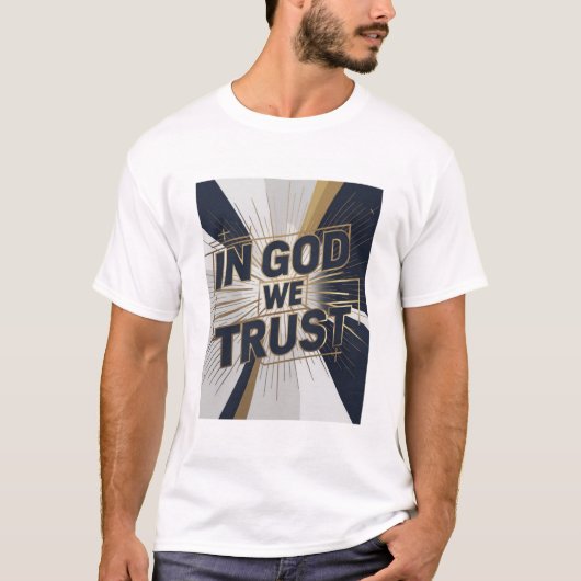 T-shirt Unisexe - « IN GOD WE TRUST »  Tシャツ (正面)