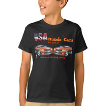 T-Shirt USA muscle cars