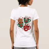 T-Shirt Valentine Dog Puppy PNG Tシャツ (裏面)