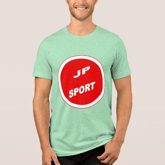 T-shirt vert homme JAPAN SPORT トライブレンドTシャツ (正面)