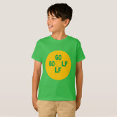 T-shirt vert trèfle Enfants SPORT GOLF Tシャツ (正面フル)
