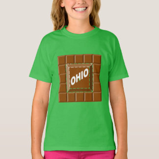 T-shirt vert trèfle fille  CHOCOLAT  OHIO Tシャツ