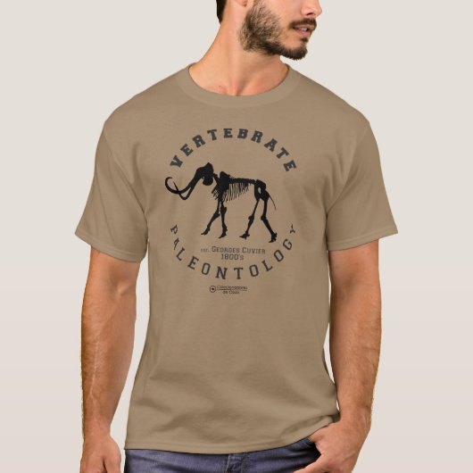 T-shirt "Vertebrate Paleontology" Tシャツ (正面)