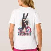 T-Shirt – Victory Peace & Love Pop-Art Design Tシャツ (裏面)