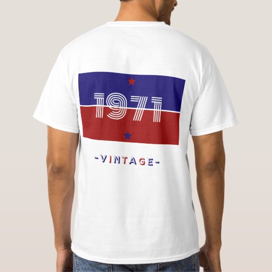 T-shirt VINTAGE 1971 Tシャツ (裏面)