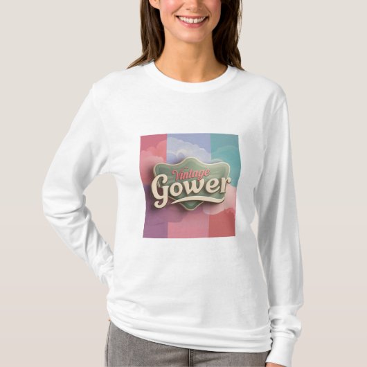 T-shirt "Vintage Gower"  Tシャツ (正面)
