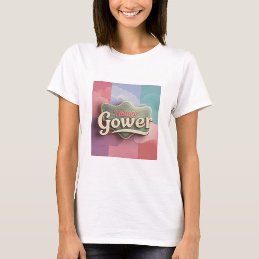 T-shirt "Vintage Gower" Tシャツ (正面)