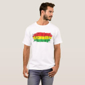 T-shirt Vintage Reggae Jamaica Rastafari Lion Tシャツ (正面フル)