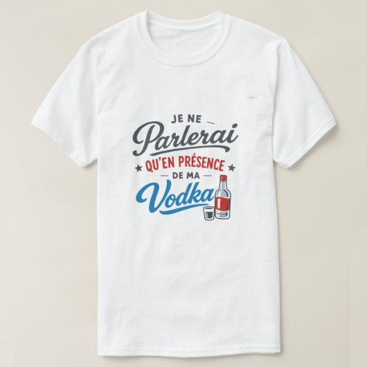 T-shirt Vodka Tシャツ (デザイン正面)