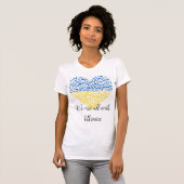 t-shirt -We are all with Ukraine Tシャツ (正面フル)