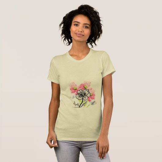 T-Shirt : Wild Flowers Tシャツ (正面フル)
