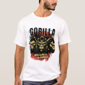 T-shirt with a strong gorilla design tシャツ (正面)