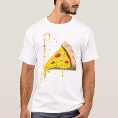 T-shirt with artistic print of Specter Pizza.  Tシャツ (正面)
