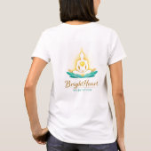 T shirt with female Brightheart Meditation logo Tシャツ (裏面)