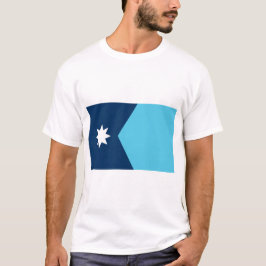 T Shirt with Flag of Minnesota, USA Tシャツ