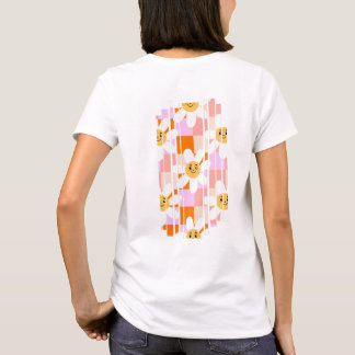 T-Shirt with flowers Tシャツ
