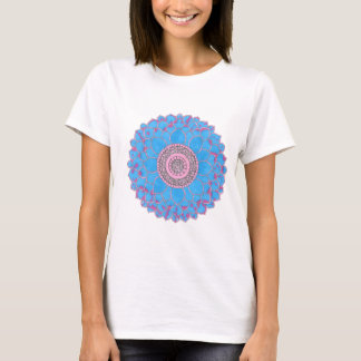 T- shirt  with hand-drawn mandala design  tシャツ