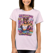 T-Shirt with Pop Print