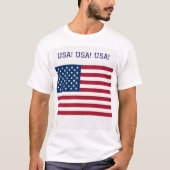 T-Shirt with US and Union Jack flags Tシャツ (正面)