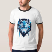 T-shirt with Wolf Design Tシャツ (正面)