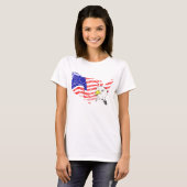 T-shirt woman USA Tシャツ (正面フル)