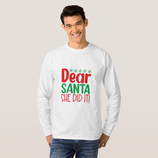 T-Shirt- Xmas Funny Quote Tシャツ (正面フル)