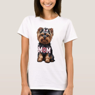 T-Shirt Yorkie Mom Tシャツ