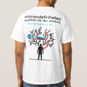 T-shirt — Yttrandefrihet Tシャツ (裏面)