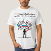 T-shirt — Yttrandefrihet Tシャツ (正面)