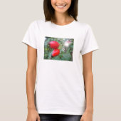 T-Shirt zwei Hagebutten mit Sonnenstrahl Tシャツ (正面)