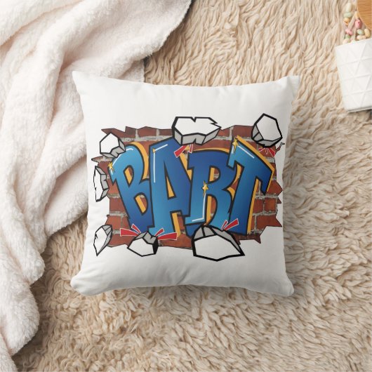 T-ShirtBART" Urban Graffiti Art - Breaking Through クッション (ブランケット)