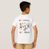 T-ShirtCute Math Humor - Be Rational Get Real Funn Tシャツ (裏面フル)
