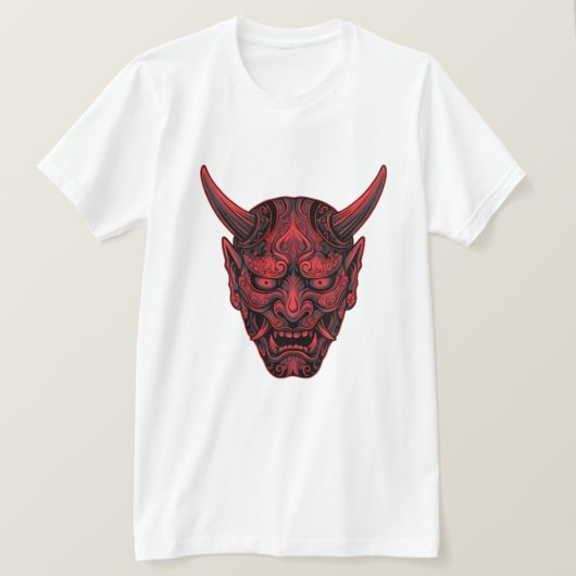 T-ShirtJapanese Oni Mask – Traditional Mythical De Tシャツ (デザイン正面)