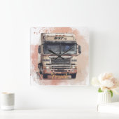 T-Shirts スクエア壁時計 (ホーム)