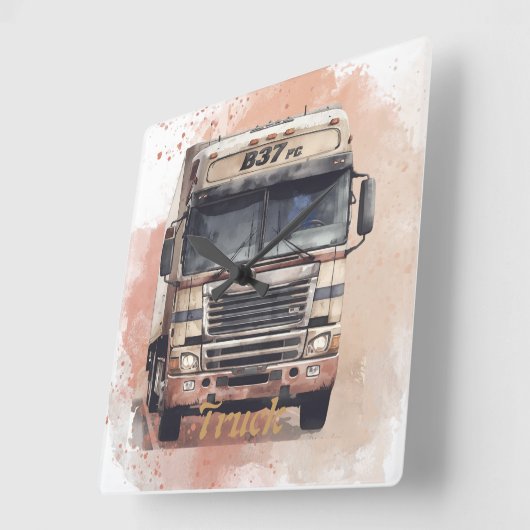 T-Shirts スクエア壁時計 (傾斜)