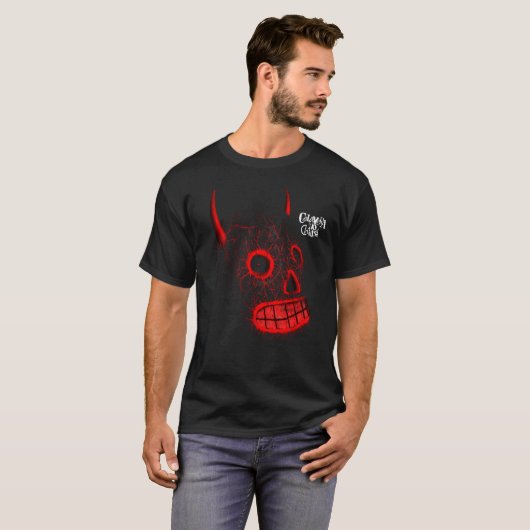 T-shirts with skull drawings tシャツ (正面フル)
