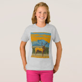 t-shirtwomen動物Tシャツデザイン Tシャツ (正面フル)