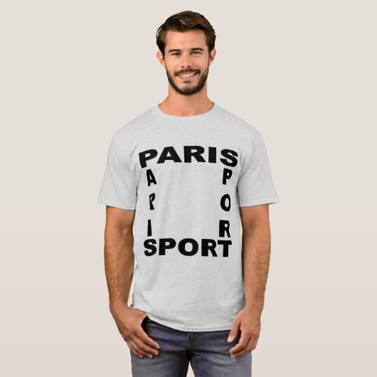 T-shit basique cendre  PARIS  SPORT Tシャツ (正面フル)