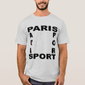 T-shit basique cendre  PARIS  SPORT Tシャツ (正面)