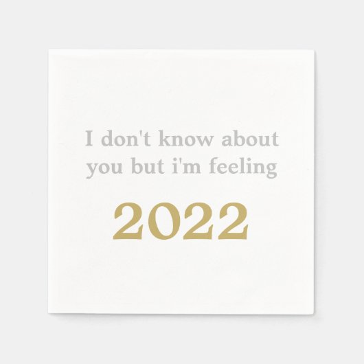 T SWIFT NYE NEW YEVE 2022カクテルおもしろい スタンダードカクテルナプキン (正面)